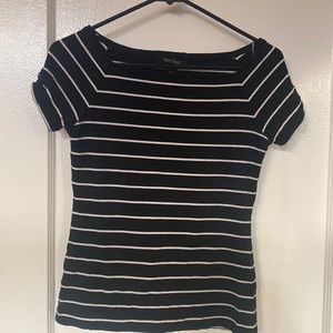 White House, Black market, black and white striped top